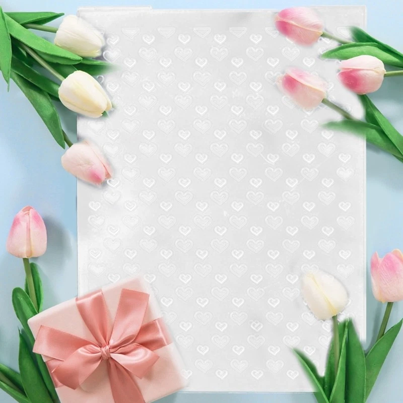 Heart Shaped Plastic Embossing Folders For Scrapbooking Album Decoration DIY - Image 4 of 4