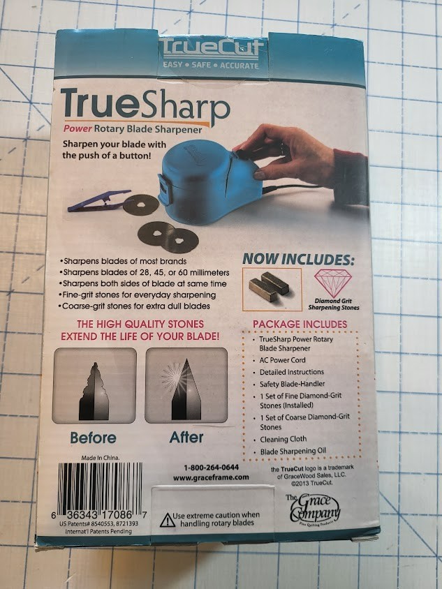 TrueCut Power Rotary Blade Sharpener by True Sharp - The Grace Company