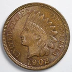 1902 Indian Head Penny Cent Brilliant Uncirculated (BU)