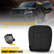 Black Bottom Leather Seat Cover Front Left For 2015 2016 2017 Ford Expedition