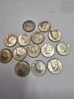 Lot of 14   silver Kennedy half various dates