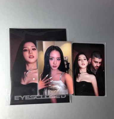 BLACKPINK JISOO EYESCLOSED EYES CLOSED QQ MUSIC POB PHOTOCARD SET