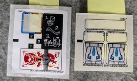 LEGO OEM Sticker Sheet Lot (11) Ninjago Chima Agents Knights Kingdom 2000&ndash;2016