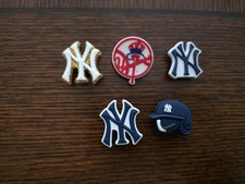 Lot Of 5 Yankees Shoe Charms