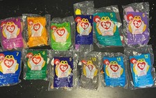 RARE Complete Set McDonald  s 1998 TY Beanie Babies FULL SET 12 Sealed 1-12