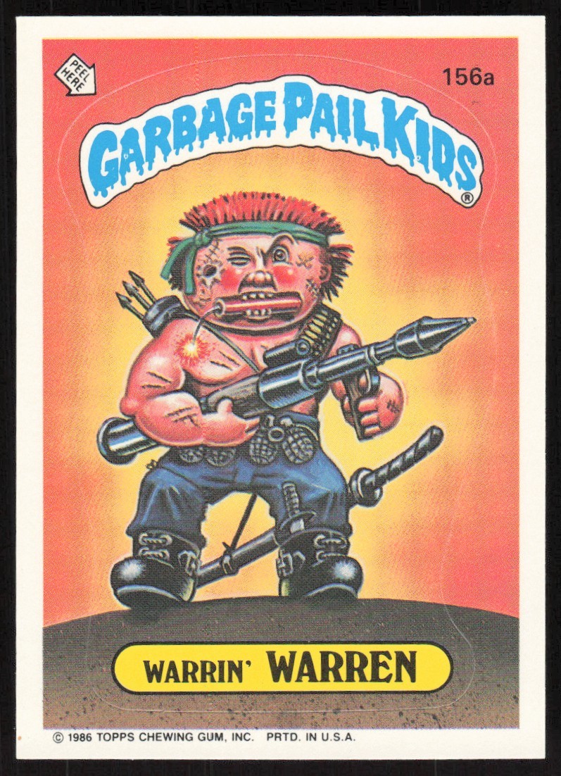 1986 Topps Garbage Pail Kids Sticker Trading Cards