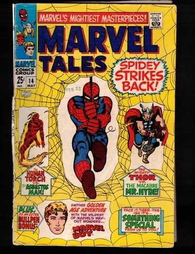 Marvel Tales #14 Giant  (rep Amazing Spider-Man 19) Thor, Torch!  1968  Fair/GD