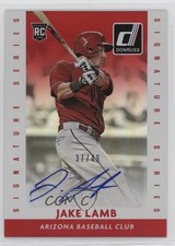 2015 Panini Donruss Signature Series Red 37/49 Jake Lamb #29 Auto 10k8
