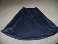 Vtg Vassarette Womens Black Long Half Slip Sz Large Nylon Made USA Excellent