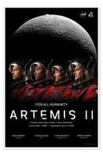 Poster Artemis II Crew - For All Humanity - N...