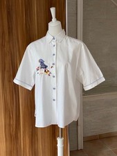 Vintage Baumwollhemd für Damen mit Bauernhof Motiv, sehr guter Zustand  Gr. L-XL