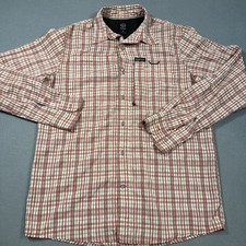 Men's Wrangler Vented Shirt MENS MEDIUM Fishing Button Down Long Sleeve Hiking