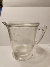 Vintage 1930's Handimaid T&S Torrington 4 Cup Glass Pharmacist's Measuring Cup