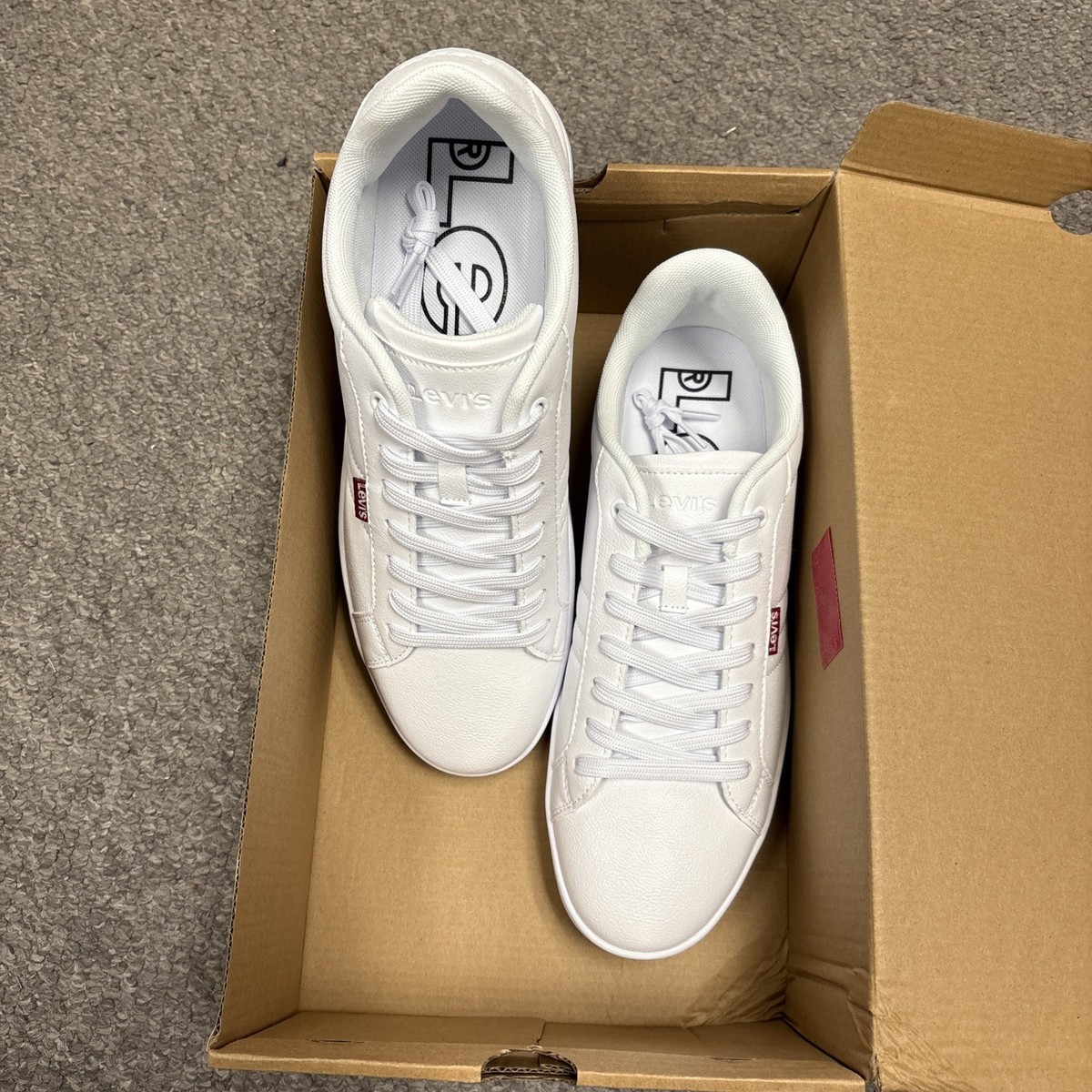 Levis Mens White Size 9.5 Sneakers Deacon | eBay