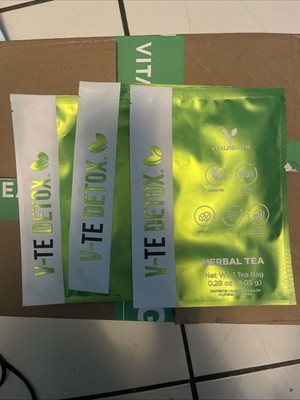 3 Bags Te Detox Vitalhealth Herbal Tea 100% Organic Sugar Free  Vegan