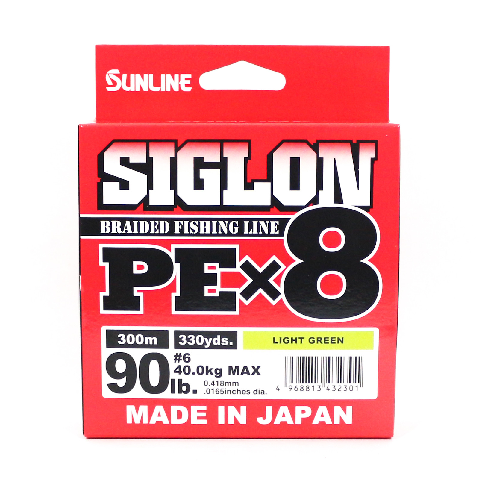 Sunline P.E Line X8 Siglon 300M P.E 6 90LB Light Green (2301) | eBay