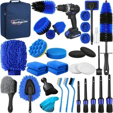 34Pcs Car Detailing Kit - Professional Brushes for Interior & Exterior Care