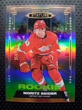 2021-22 Upper Deck Stature Rookie #150 Moritz Seider 358/399 Rookie Card. rookie card picture