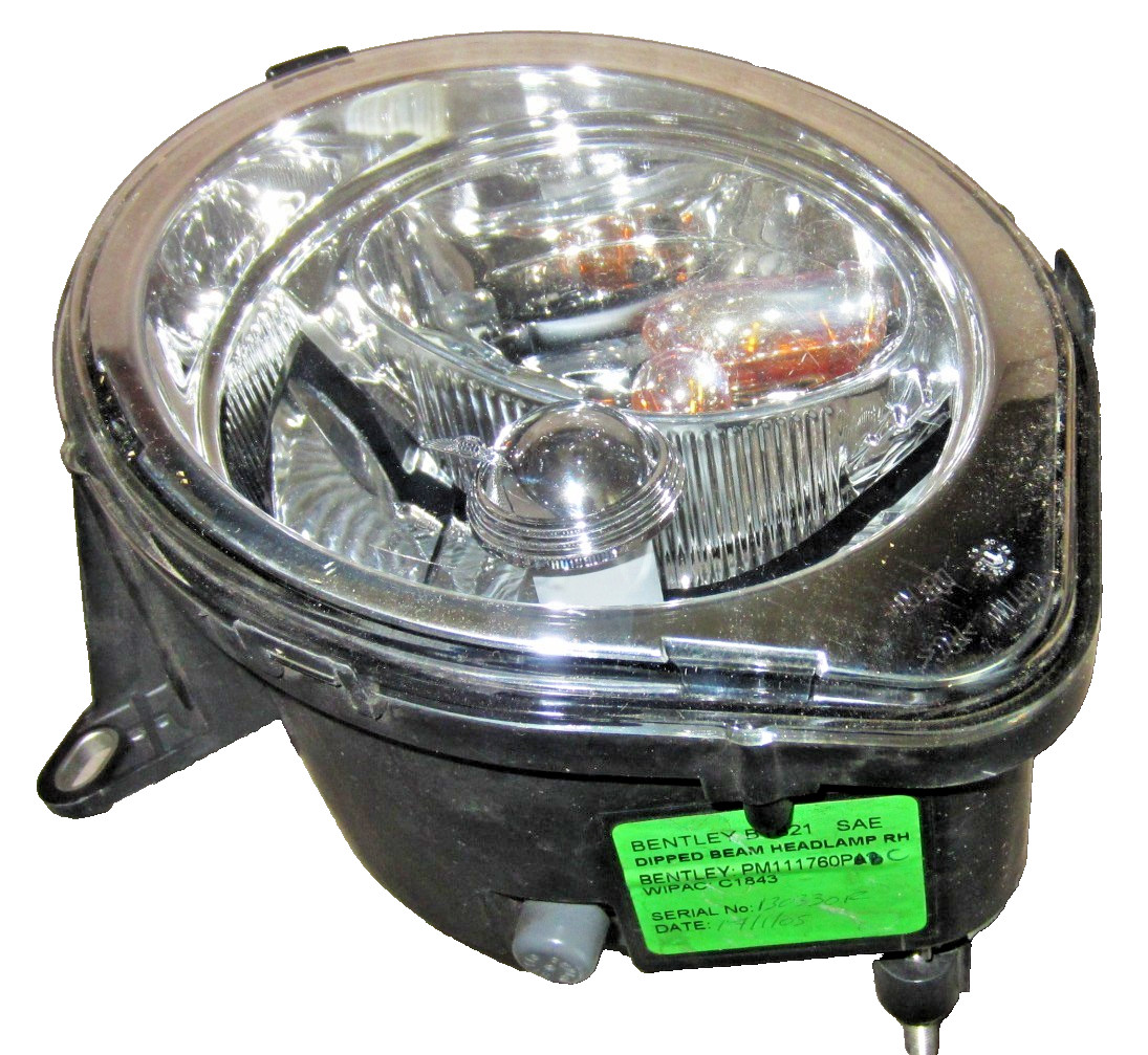05 06 07 08 Bentley Arnage RH PASSENGER SIDE Dipped Beam Headlight BARE OEM MINT