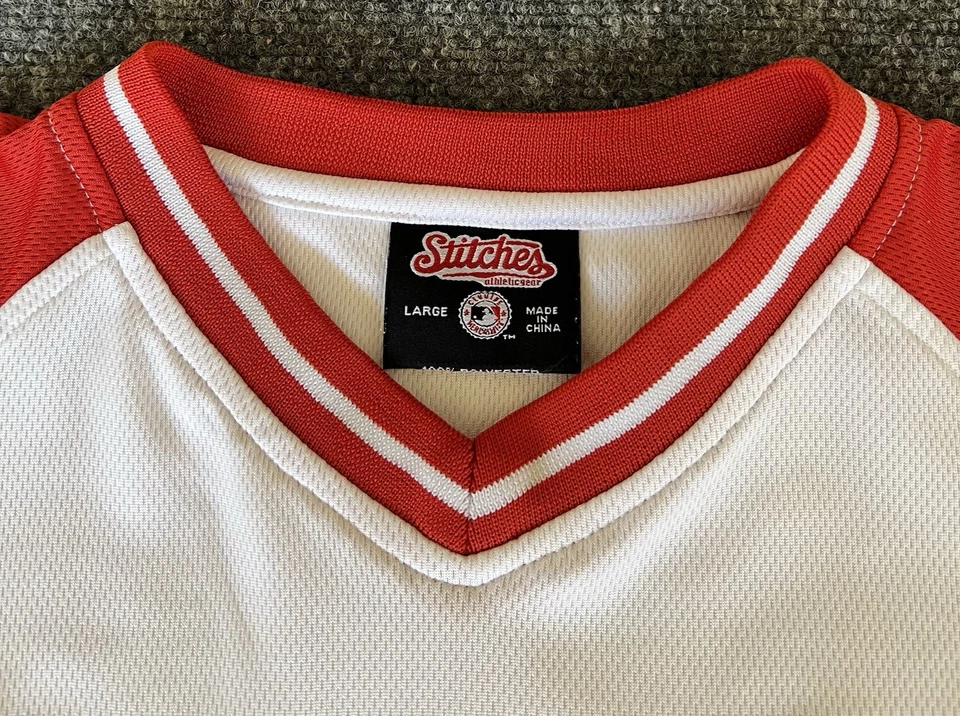 Arizona Diamondbacks Mens Large Jersey Red White Stitched Spellout Pullover MLB  - Image 4 of 4