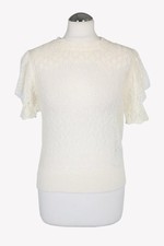 Twinset Milano Damen Oberteil Gr. 36 (S) Weiß NEU Oberteil Bluse Blouse Top
