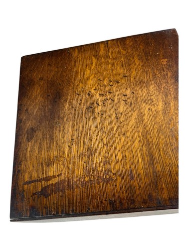 Antique Globe Tiger Oak Wood File Index Card Cabinet 2 Drawer - Picture 6 of 15