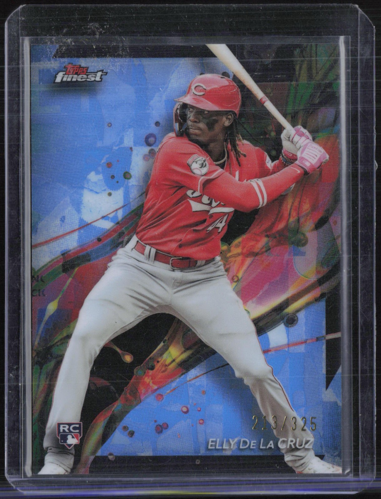 2024 Topps Finest Sky Blue Refractor #64 Elly De La Cruz /325 RC Rookie