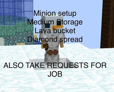 Hypixel SkyBlock Snow Minion(9 Available)