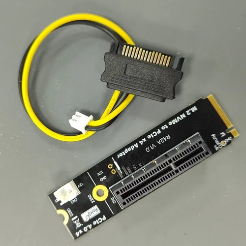 M2 NVMe Key-M to PCI-E 4.0 X4 Riser Card Adapter Board Converter Card with8195 - Afbeelding 10 van 10