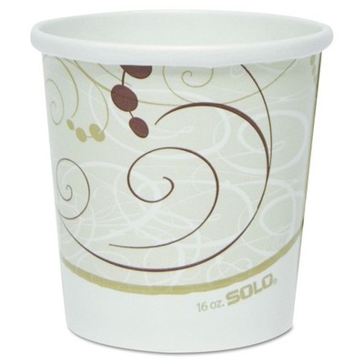 SOLO H4165SYM 16 oz. Flexstyle Poly Paper Container - Symphony (500/CT) New