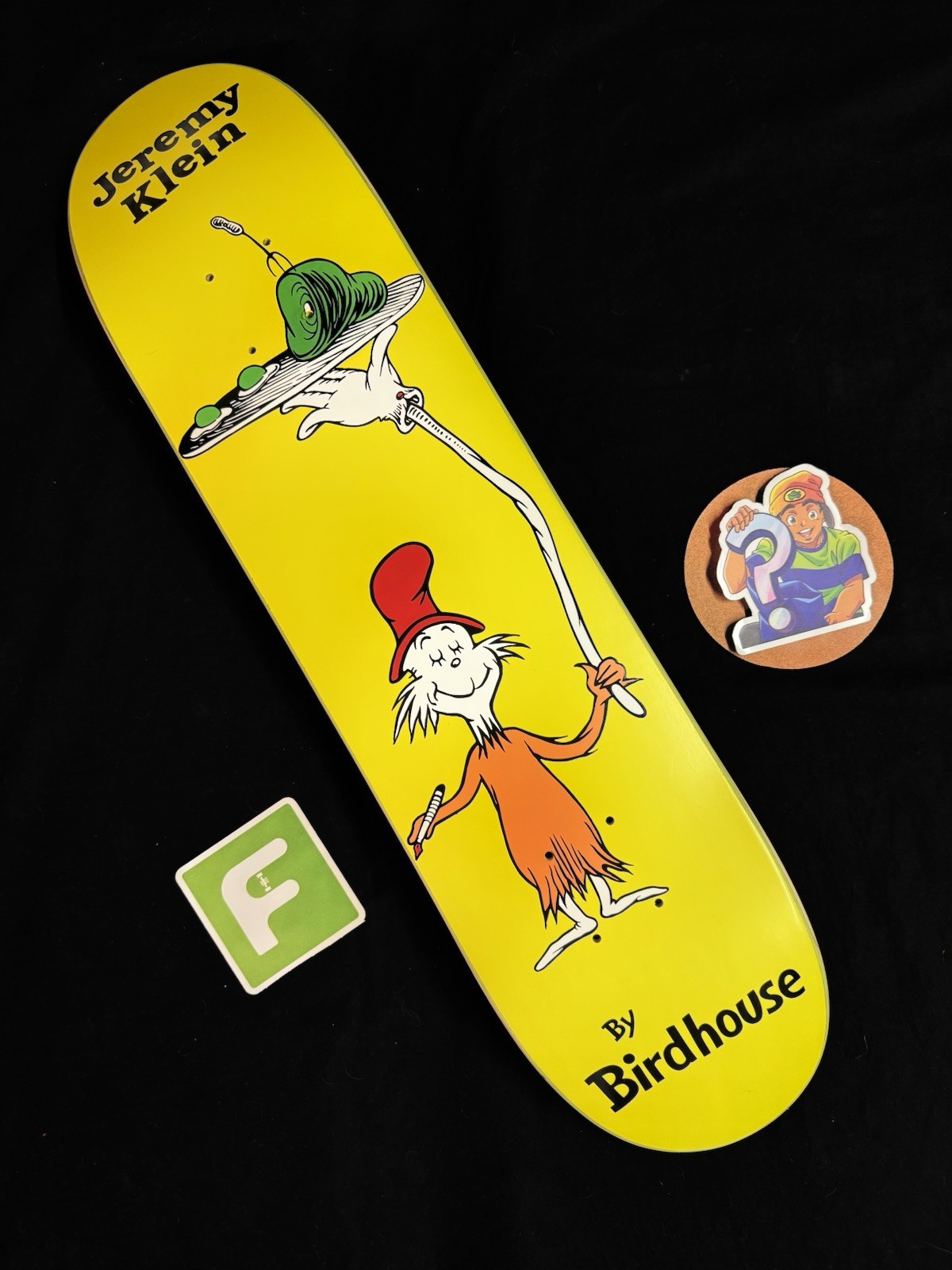 SIGNED Jeremy Klein Dr.Seuss Green Eggs & Ham Hook-Ups Skate