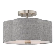 Lighting 2 Lt Brushed Nickel Ceiling Mount