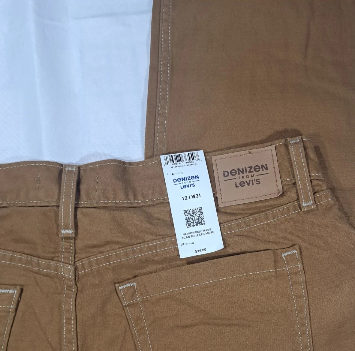 イエス DENIZEN by Levi's Women's Mid-Rise 90's Loose Straight Jeans
