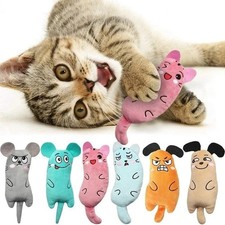 Catnip Plush Cat Toys Set, Assorted Animal Designs, Soft, Interactive