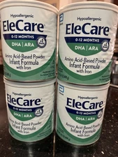 EleCare Hypoallergenic Amino Acid-Based Infant Formula 14.1 Oz (4 Cans) 01/2027
