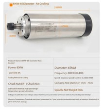 Engraving Machine Spindle Motor, High-Speed Spindle, Air-Cooled Spindle