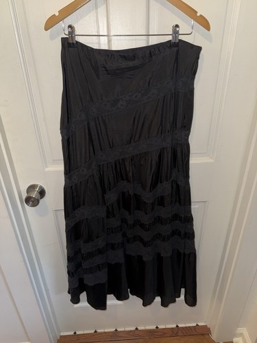LoveShackFancy Lace and Silk Skirt