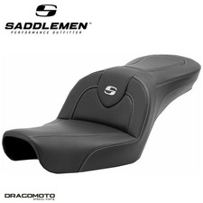 SELLE HARLEY DYNA / GLIDE SADDLEMEN Roadsofa™ 896-04-185 2-Up Seat Noire Sadd...