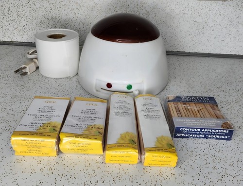 GiGi Professional Multi-Purpose Wax Warmer See-Through Cover Model 0225 & Extras