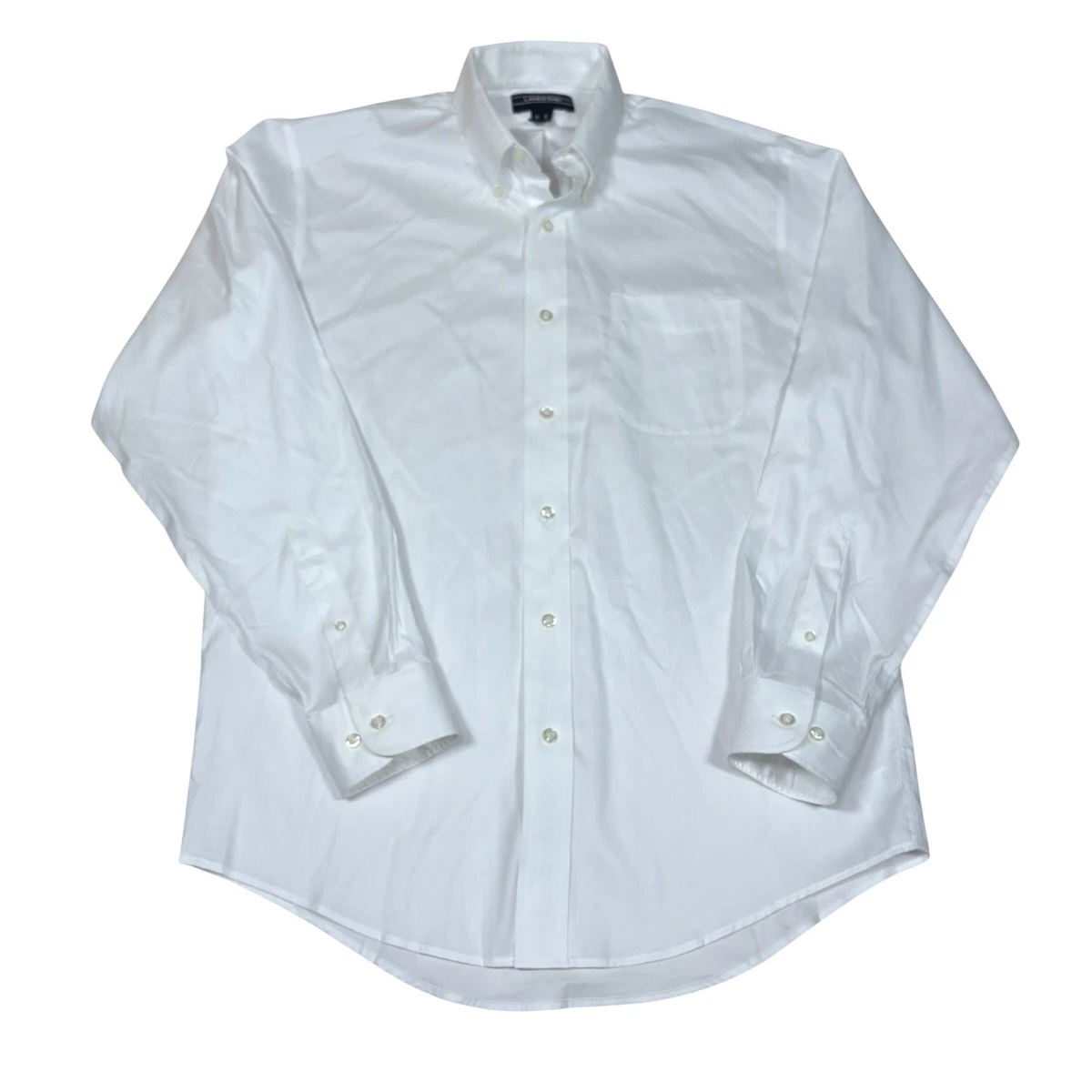 Lands' End White Button-Down Dress Shirts for Men for sale | eBay