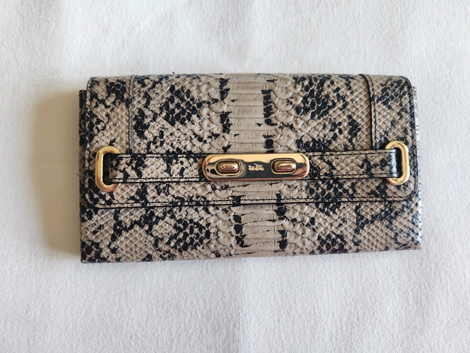 COACH Exotic Swagger Python Embossed Leather Doub… - image 2