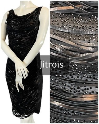 Lederkleid Jitrois Träger und Strass Größe 36 