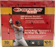 2005 Donruss 25TH Anniversary Edition MLB Bsaeball Hobby Box