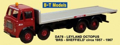 Base Toys DA78 Leyland Octopus - BRS-Sheffield geeignet 1/76 Oxford,