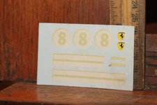 Vintage 1966 ELDON 1/32 Slot Car Ferrari Decal Sheet