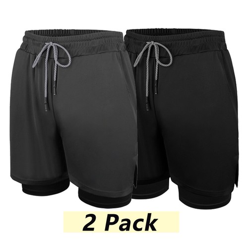 Herren Sport Training Laufen Bodybuilding Training Fitness 7" Shorts Gym Hose UK - Bild 17 von 20