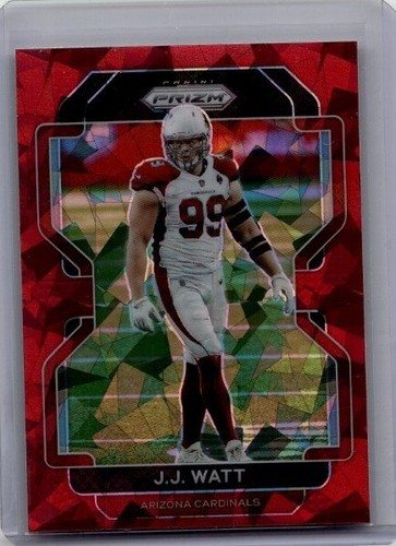 2021 Panini Prizm - J.J. Watt #79 Red Ice Prizm Arizona Cardinals