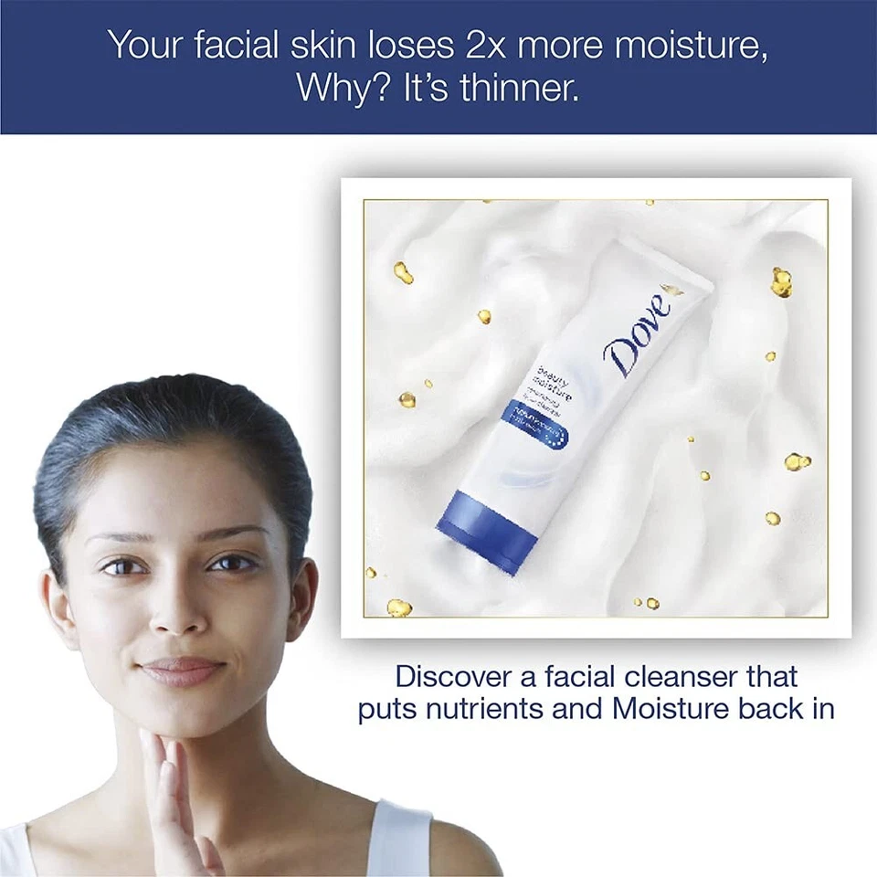 Limpiador facial suave acondicionador hidratante Dove Beauty 50 ml Foto 4 de 4