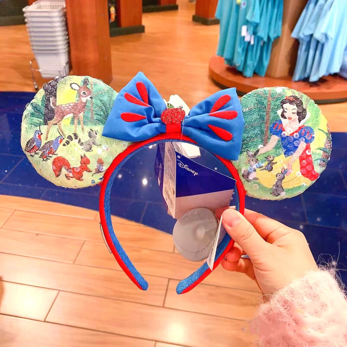 Snow White Disney Parks Mickey Ears Headband Special Edition 100 Decades NEW 1930s Inspired Snow White Ears Now at ShopDisney  main image 4