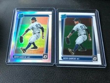 2021 Panini Donruss Optic Deivi Garcia Rated Rookie Silver Prizm & Base